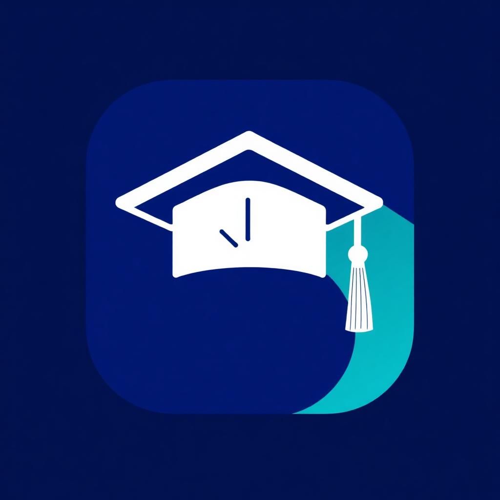 Time Efficiency Studying logo — graduation cap